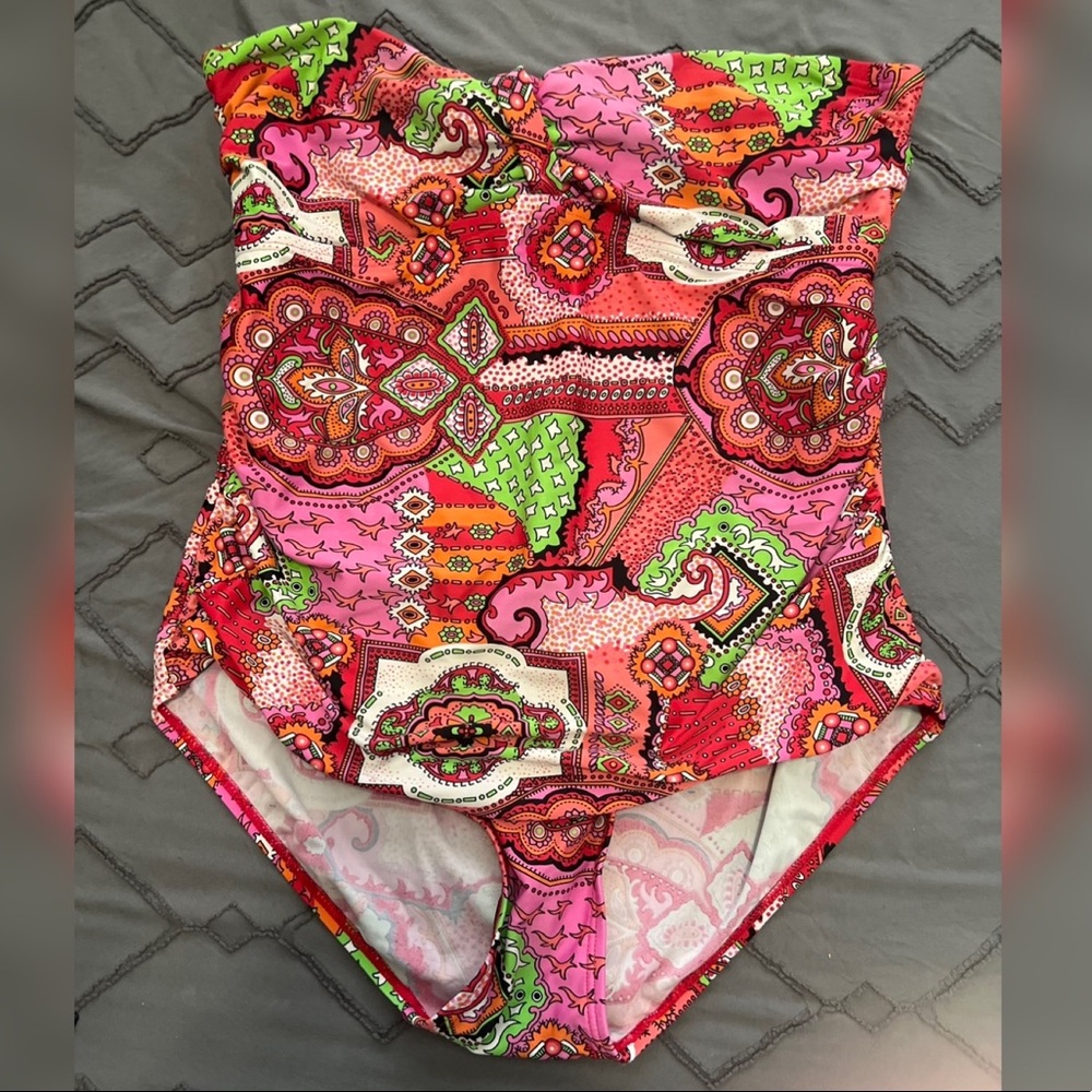 Always For Me Neon Paisley One Piece Swimsuit